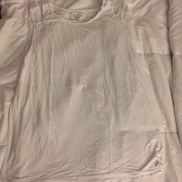 Feel the Piece by Terre Jacobs white  tank - Picture 1 of 2